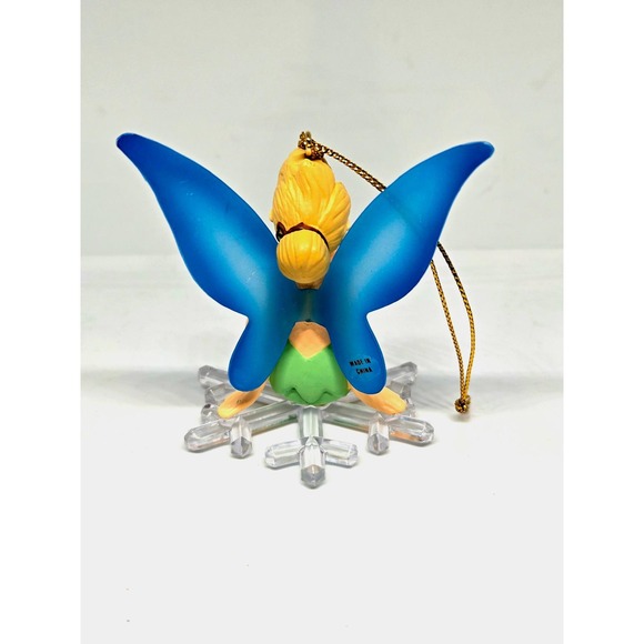 Vintage Grolier Disney Christmas Ornament: Tinker Bell‎ on Snowflake IOB - Picture 2 of 3